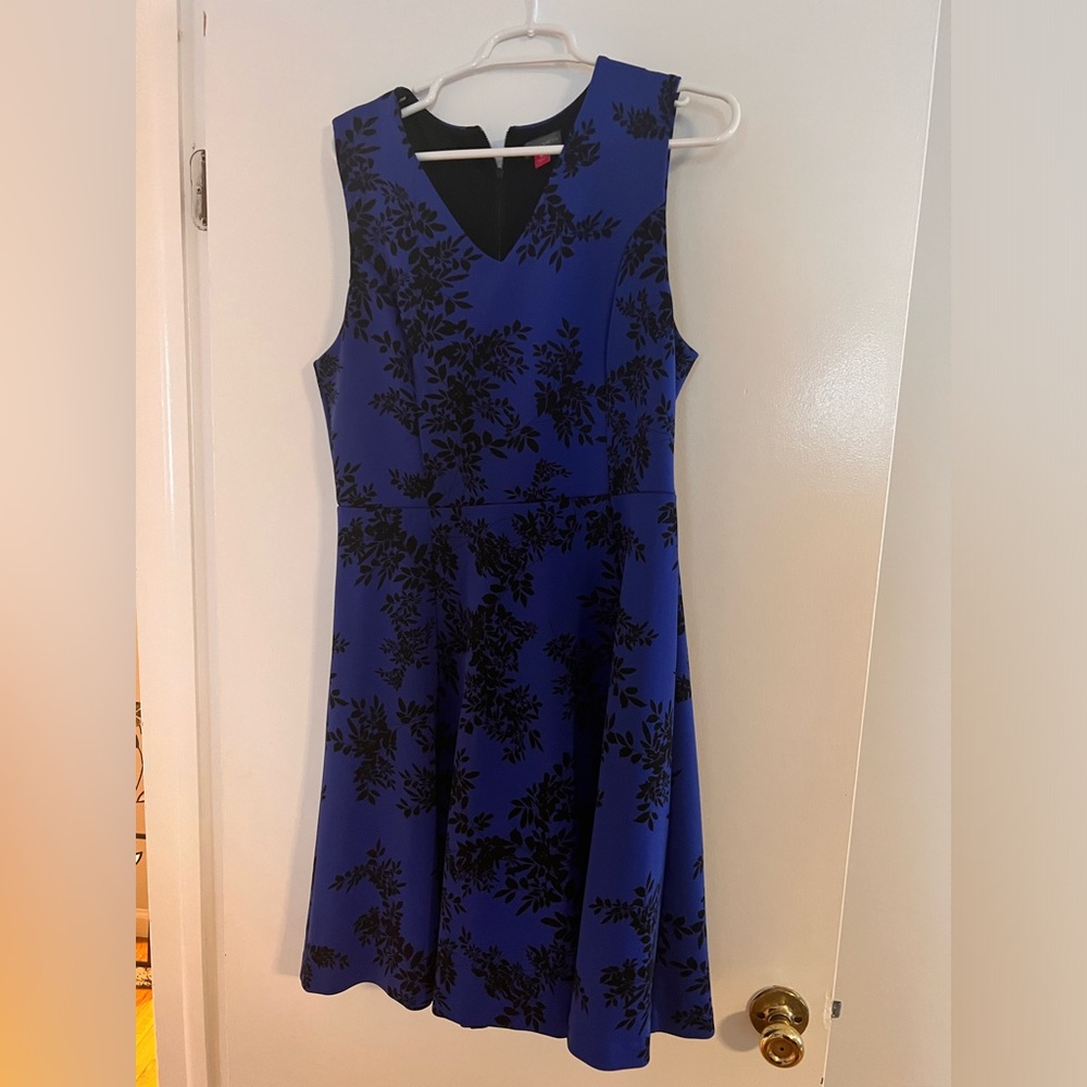 Blue Floral Vince Camuto Dress